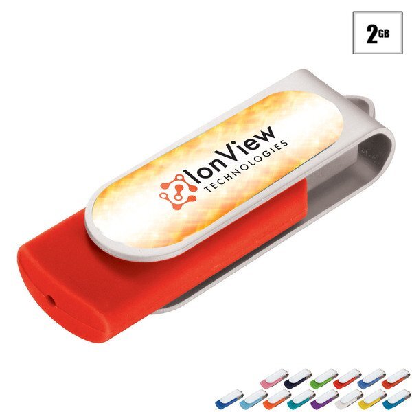 Domeable Rotate Flash Drive, 2GB