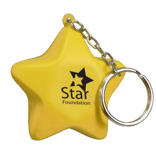 Star Stress Reliever Key Chain