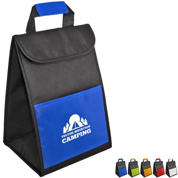 Top Handle Insulated Cooler Bag w/ Bright Pocket
