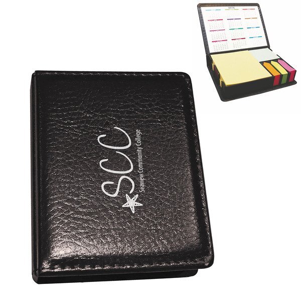 Deluxe Leatherette Sticky Note & Flag Organizer
