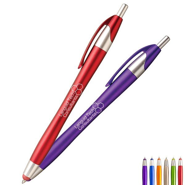 Javalina® Spring Ballpoint Retractable Pen & Stylus | Promotions Now