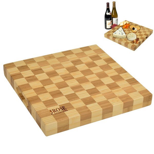 Checkered Bamboo Chop Board