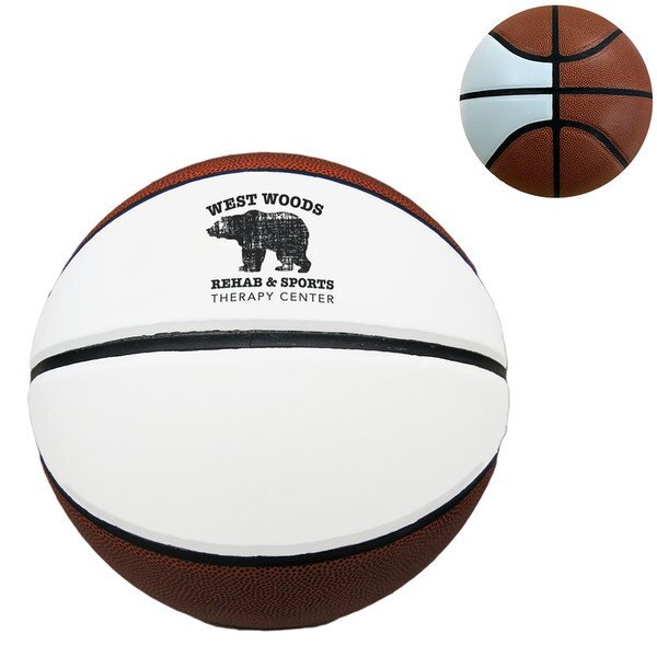 Baden® Official Size Synthetic 2-Panel Autograph Basketball, Size 7