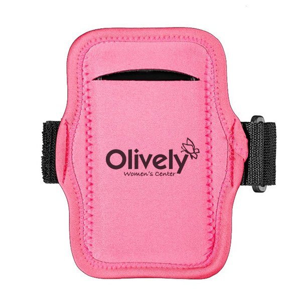 JogStrap Pink Neoprene Phone Holder Armband