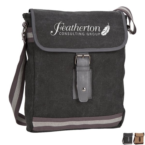 Arlington Cotton Canvas Mini Messenger Tablet Bag