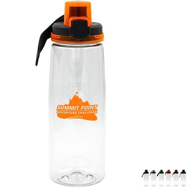 Locking Clear Contour Bottle, 25 oz.