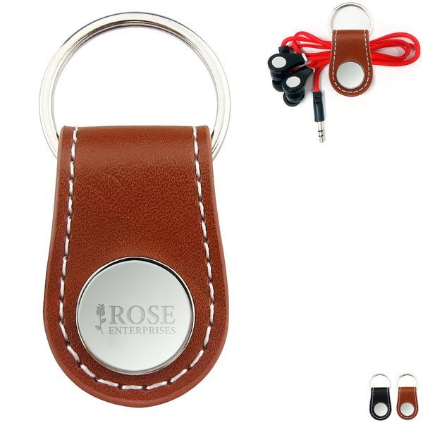 Key Snap Leatherette Cord Organizer Key Chain