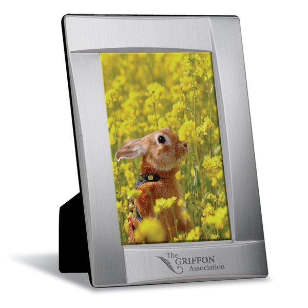 Structural Brushed Aluminum Photo Frame, 4" x 6"