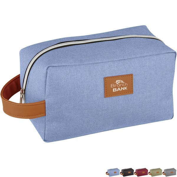 Heathered Polyester Toiletry Bag