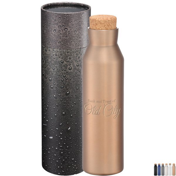 Norse Copper Vac Bottle w/Cylindrical Box, 20 oz.