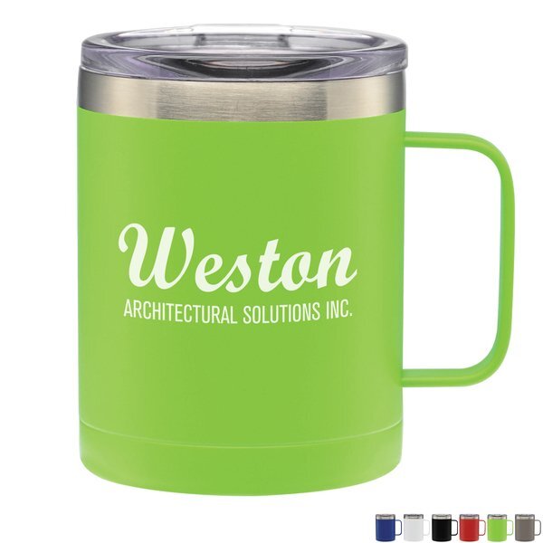 Vicenza Double Wall Stainless Steel Vacuum Insulated Mug, 14oz.
