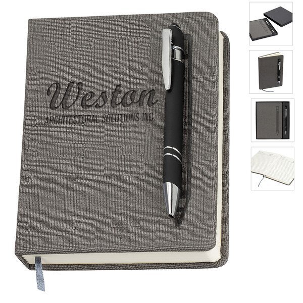 Manhattan Gift Set w/ Magnetic Journal and Pen, 5" x 7"