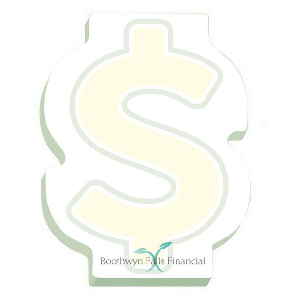 BIC® Dollar Sign Shape Adhesive Notepad, 3" x 4", 25 Sheets