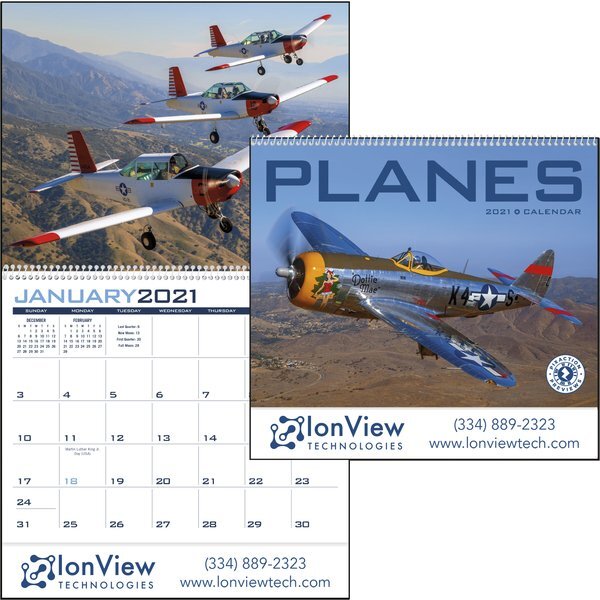 Planes Wall Calendar