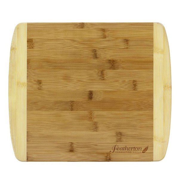 Two Tone Bamboo Cutting Board, 13"