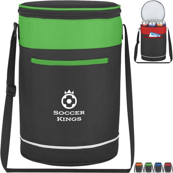 Barrel Buddy Polyester 14-Can Round Cooler Bag