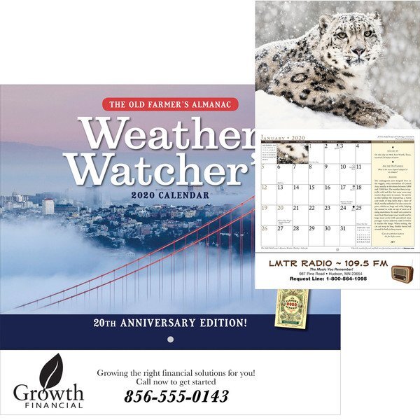 The Old Farmer's Alamanac Weather Watcher's Wall Calendar