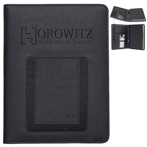 Roma Wireless Power Charger Refillable Journal, 6" x 8"