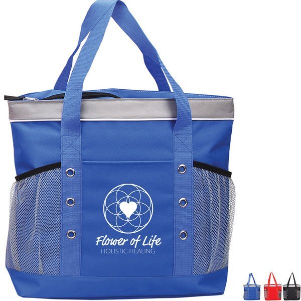 Nautical Polyester Cooler Tote
