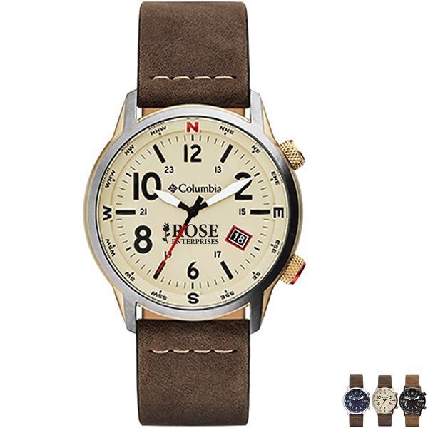 Columbia® Men's Outbacker Watch w/ Leather Strap