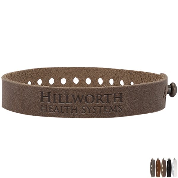 Drayman Basic Leather Post Bracelet