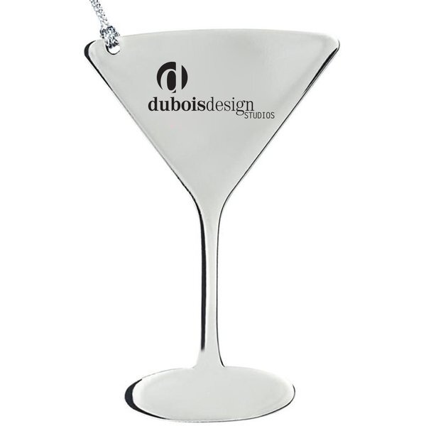 Wine Glass Stainless Steel Ornament