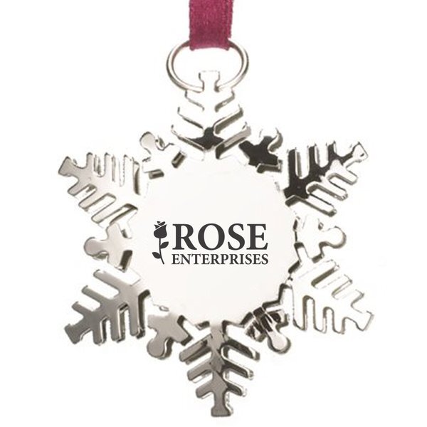 Snowflake Stainless Steel Charm Ornament