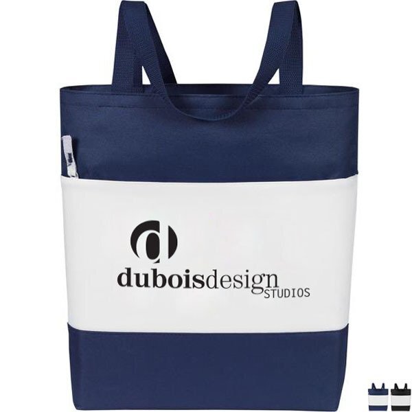 Color Panel Polyester Convention Tote