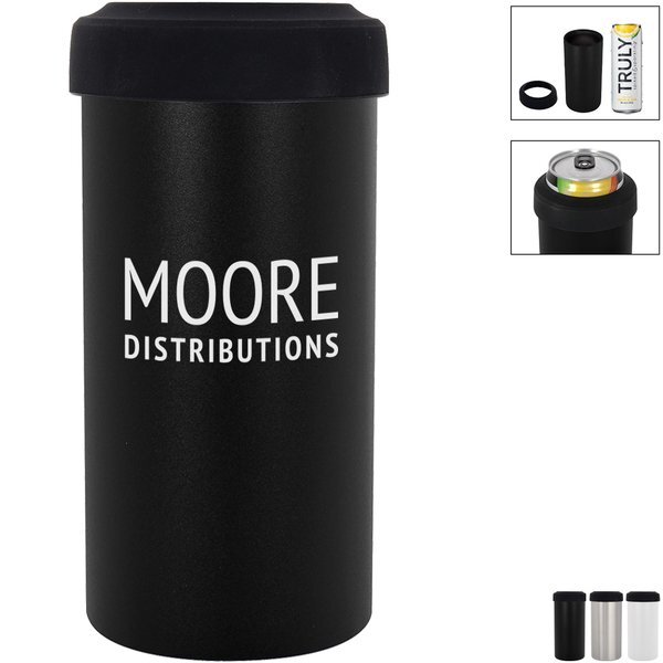Slim Stainless Steel Insulated Can Holder, 12oz. - CLOSEOUT!