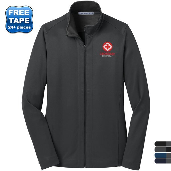 Port Authority® Vertical Texture Ladies' Full Zip Jacket
