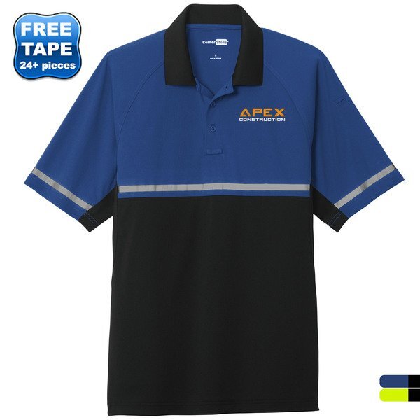 CornerStone® Select Lightweight Snag-Proof Enhanced Visibility Polyester Men's Polo