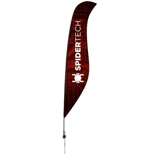 Premium Sabre Sail Sign Kit with Ground Spike, 17'