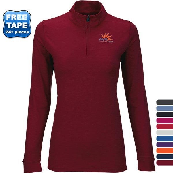 Vansport™ Zen Heather Jersey Ladies' Zip Pullover