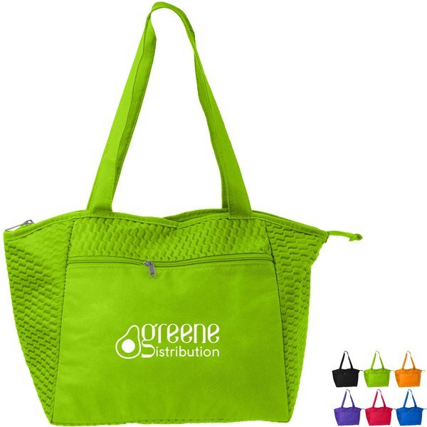 Lunch Wave Poly Pro Non-Woven Cooler Tote