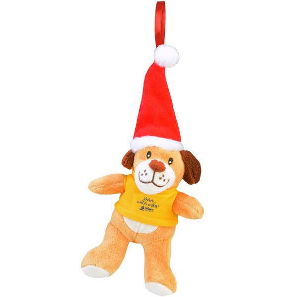 Chelsea Teddy Bear Co.™ Plush Dog Holiday Ornament, 6"