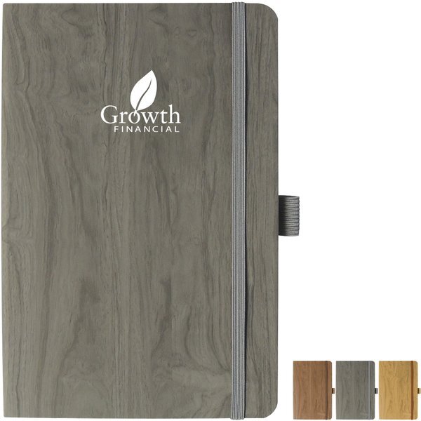 Soft Touch Wood Grain Journal, 5-1/4" x 8-1/2"