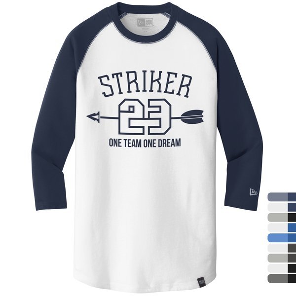 New Era® Heritage Blend 3/4 Sleeve Baseball Raglan Men's Tee