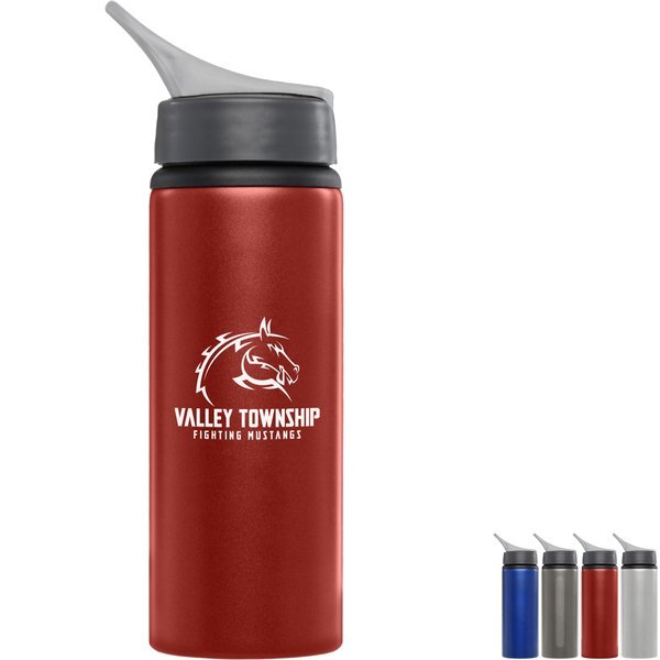 Aluminum Water Bottle With Flip-top Lid