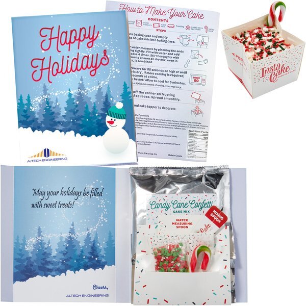 InstaCake Holiday Cake in a Greeting Card