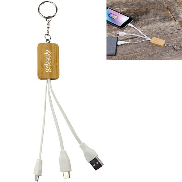 Bamboo 4-in-1 Charging Cable