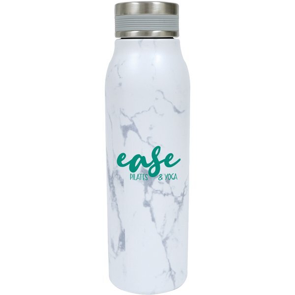 Cosmo Marble Double Wall Stainless Steel Bottle, 17oz.