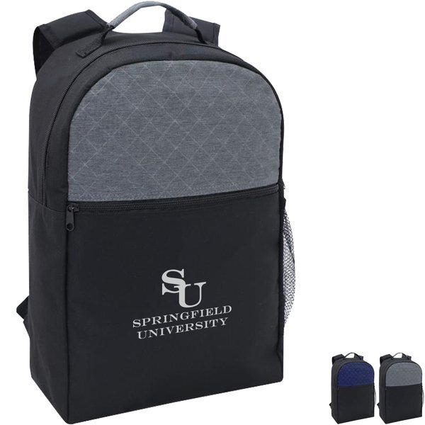 Diamond Polyester Laptop Backpack