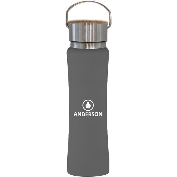 Hampton Stainless Steel Bottle w/ Bamboo Lid, 25oz.