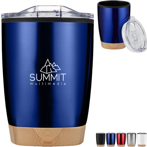 Symmetry Tumbler with Bamboo Base, 12oz.