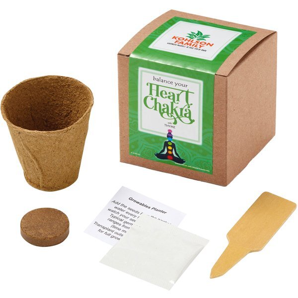 Heart Chakra Growables Planter in Kraft Gift Box w/ Label