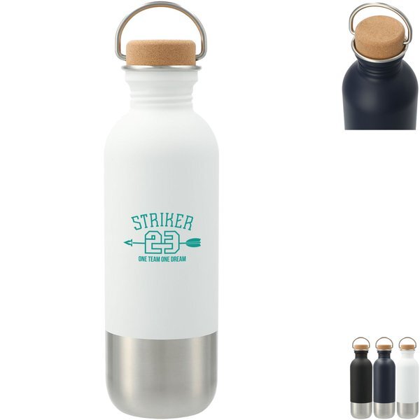 Lagom Single Wall Stainless Steel Bottle, 27oz.