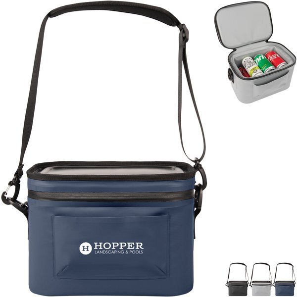 Trekker Water Resistant PVC Tarpaulin 6-Can Cooler Bag