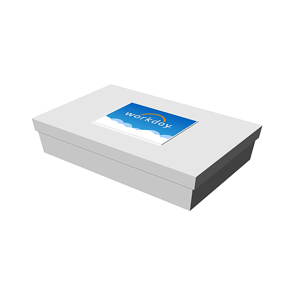 White Deluxe Gift Box, 19" x 12" x 6"