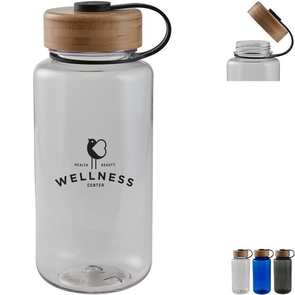 Oasis Tritan™ Bottle w/ Bamboo Lid, 32oz.