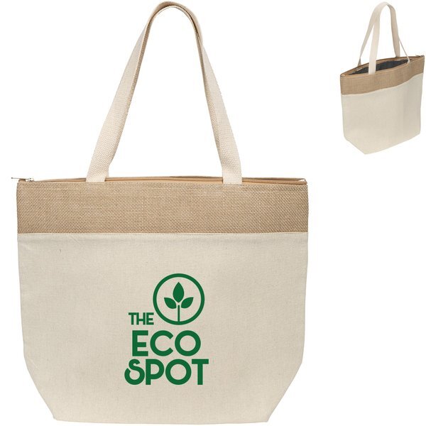 Savanna Jute & Recycled Cotton Cooler Tote